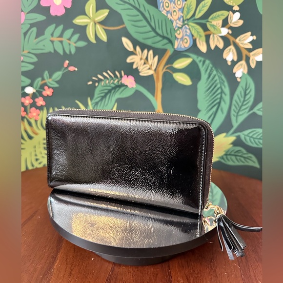 GUCCI Soho Zip Around Long Wallet 🔥😎 Black Patent - Picture 9 of 10